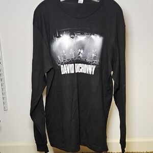 David Duchovny | 2025 US Tour | Black Graphic Long Sleeve Shirt | L